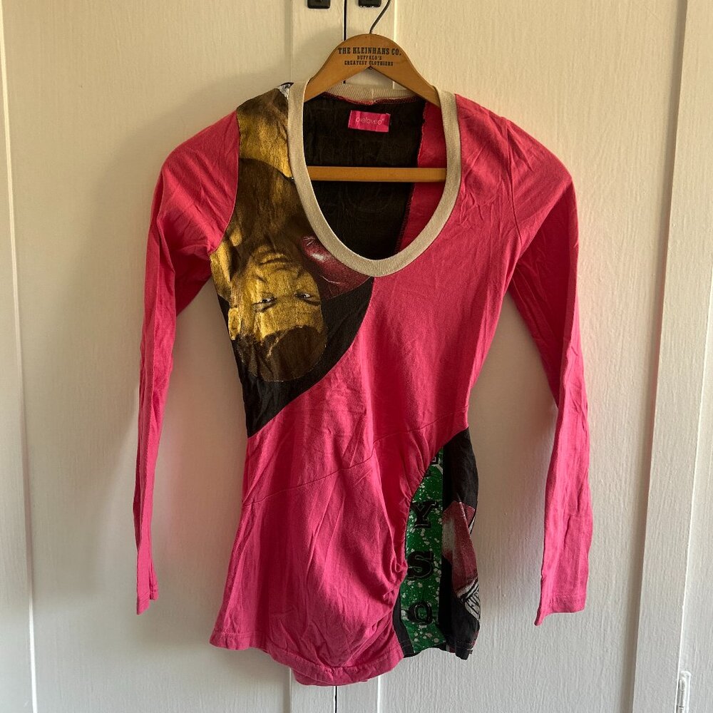 Vintage Y2K "Preloved" Upcycled T-Shirt (Size S)